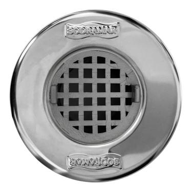 Imagem de Dispositivo Ralo Quebra Onda P/Piscina Vinil Frente Inox