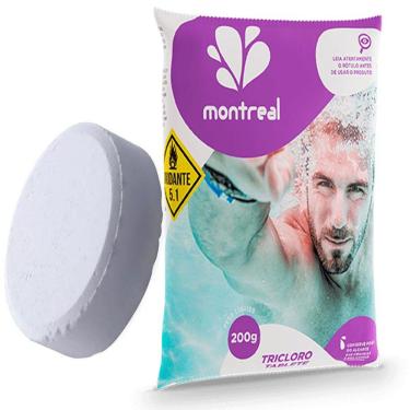 Imagem de Kit 1 Pastilha Tablete Cloro 200g tricloro P/ Piscinas