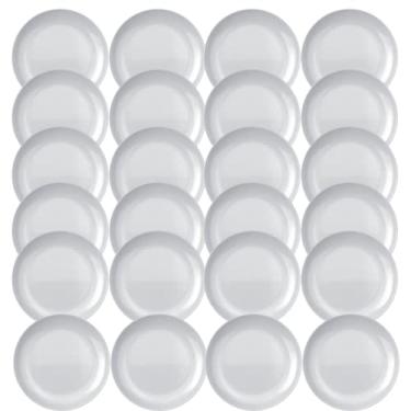 Imagem de Conjunto 6 Pratos para Sobremesa Blanc em Vidro - Duralex Opaline - 19x1,8 cm