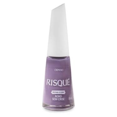 Imagem de Risqué Esmalte Roxo Sem Crise Cremoso 8Ml