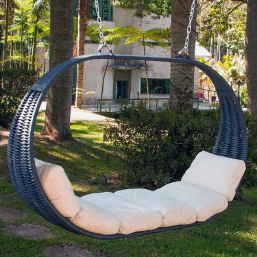 Imagem de Big Balanço Tailândia em Alumínio com Almofadas Impermeáveis Jardim, Piscina, Área, Edícula Trama