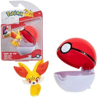 Imagem de Figura de Ação Pokémon Fennekin e Pokebola Wave 7 Sunny