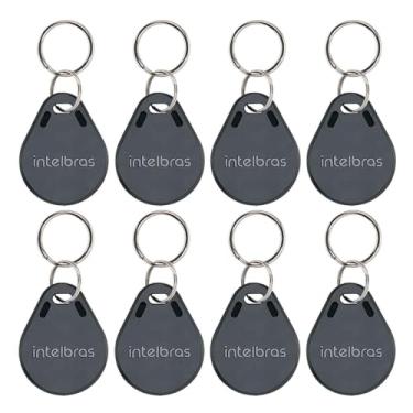 Imagem de kit 08 Chaveiro de acesso por proximidade RFID TH 1000 Tag 125 kHz Intelbras