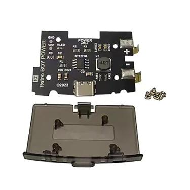 Imagem de ZEZEFUFU Capa traseira para placa de alimentação USB tipo C para console de jogos para GBA Game Boy Advance