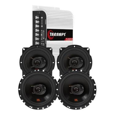 Imagem de Módulo Taramps TS400x4 Fio + 2 Alto Falantes JBL FLEX4 6TRFX55 + 2 5TRFX55 - 220 Watts Rms