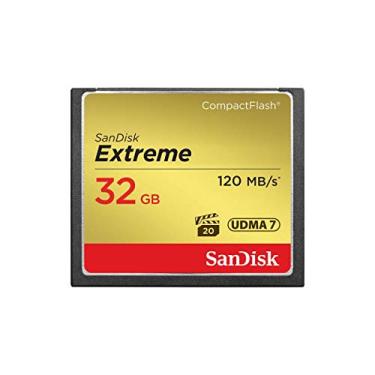 Imagem de Cartão de Memória 32gb Compact Flash Sandisk CF Extreme 120mb/s
