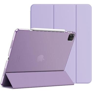 Imagem de JETech Capa para iPad Pro de 12,9 Polegadas (6ª/5ª Geração, Modelo 2022/2021), Estojo Inteligente com Suporte Fino e Rígido Traseiro com Ativação/Repouso Automático (Luz Roxa)