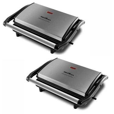Imagem de Kit 2 Sanduicheira e Grill Britânia BGR27I Press 2 em 1 850W 127V