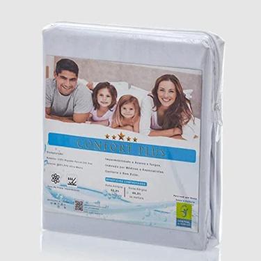 Imagem de Capa Antiácaro Colchão Solteiro Algodão/Pvc Zíper