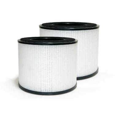 Imagem de Nispira AS-FL206001-01 Filtro HEPA 3 em 1 de substituição compatível com purificador de ar California AerClear AS-AC207701-01 | Remove fumaça, COV químicos, odor | Pacote com 2