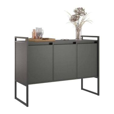 Imagem de Buffet 3 Portas Rouxe Preto Onix