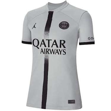 Imagem de Nike Paris Saint-Germain Camiseta feminina réplica Away, Cinza/preto, PP