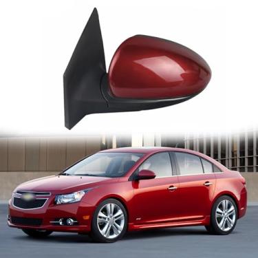 Imagem de Espelhos de porta do lado do motorista adequados para Chevrolet Cruze 2009-2014 Acessórios de carro Montagem de espelho retrovisor lateral Lente ajustável de substituição