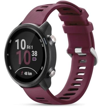 Imagem de GEAK Pulseira de relógio esportiva compatível com Garmin Vivoactive 6, pulseira de relógio esportivo de 20 mm compatível com Garmin Forerunner 245/645/55 / pulseira de música 645/245/para Garmin Venu