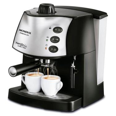 Imagem de Máquina De Café Expresso Mondial Coffee Cream C-08 Cafeteira-220v-preto/inox