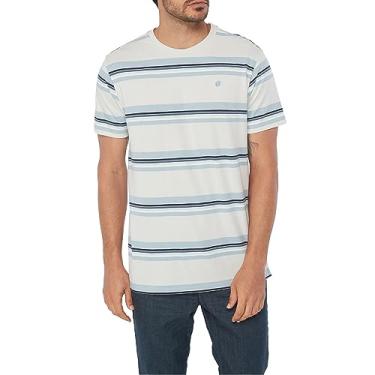 Imagem de Hang Ten Camiseta masculina de malha listrada Jordan - Camisas casuais para homens - Camiseta de malha de manga curta inspirada no vintage, Cinza claro, G