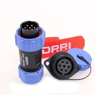 Imagem de DRRI SP2110 Weipu SP211 7Pin Flange Mount Plástico Impermeável IP68 Conector Soquete Elétrico para Painéis LED