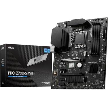 Imagem de MSI Placa-mãe PRO Z790-S WiFi ProSeries (suporta processadores Intel de 12ª/13ª geração, LGA 1700, DDR5, PCIe 5.0, M.2, LAN de 2,5 Gbps, USB 3.2 Gen2, Wi-Fi 6E, ATX)