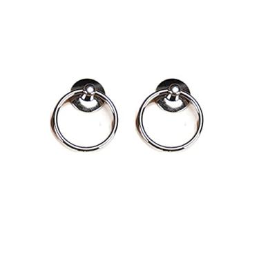 Imagem de Puxador de porta de móveis vintage, 2 peças, anel redondo para caixa de joias, anel de porta, liga de armário, cômoda, puxadores de gaveta, armário, b