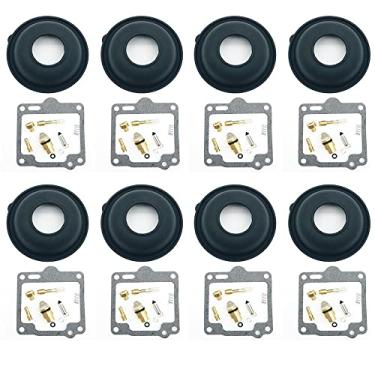Imagem de Kit de reparo de carburador de motocicleta para peça de reposição de diafragma de êmbolo XV750 750 1988-1997 XV 750 (4 conjuntos)