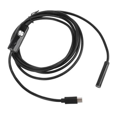 Imagem de Câmera Endoscópica USB C, Boroscópio HD de 2 MP, Câmera Digital Snake Câmera de Inspeção Portátil para Estrutura Interna Mecânica, 7 Mm de Diâmetro, 2 Metros de Comprimento