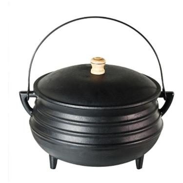 Imagem de Panela De Ferro Calderão De Bruxa Tripé 1,0 Lts Com Tampa