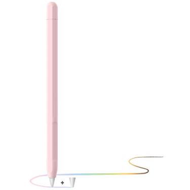 Imagem de YINVA Capa para Apple Pencil 2ª geração - aderência, suporte de acessórios, capa com capa protetora para iPad (rosa)