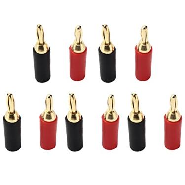 Imagem de Plugue Banana Banhado a Ouro de Latão de 2,5 Mm, Conector de Solda Macho Com Furo Traseiro de 3,5 Mm, 10A 30Vac-60Vdc