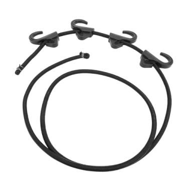 Imagem de Correia de Carrinho de Praia, Cinta de Carregamento de Vagão de Corda Elástica Dobrável de Borracha Com 4 Ganchos para Compras Carrinho de Jardim de Acampamento