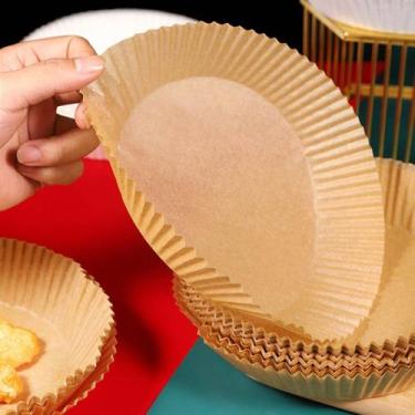Imagem de Kit 100 Forma Protetor Fritadeira Airfryer Papel Descartável - Eye Pro