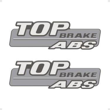 Imagem de Par Adesivos Top Brake Abs Caminhão Mercedes Benz Genérico - SPORTINOX
