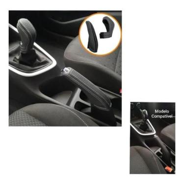Imagem de Capa Couro Manopla de Câmbio Manual e Freio de mão Chevrolet Onix Plus