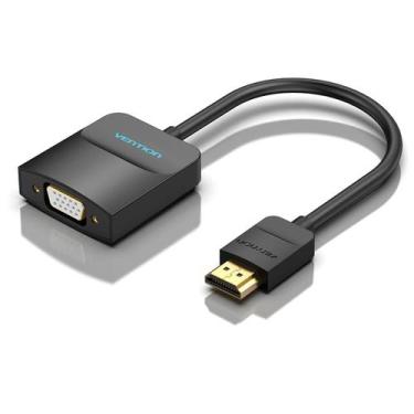 Imagem de Adaptador Conversor Hdmi Cabo Para Vga Alta Qualidade 1080p - Vention