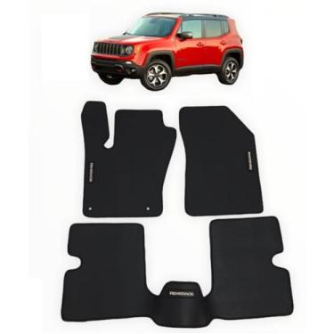 Imagem de Tapete Borracha Jeep Renegade 3 Peças C/traseiro Inteiriço - Supremo T
