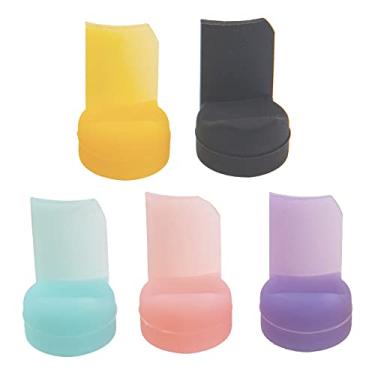 Imagem de 5 peças Yootones Clarinete Oboé almofada de descanso de polegar protetor de polegar compatível com instrumento de sopro de madeira (5 cores)