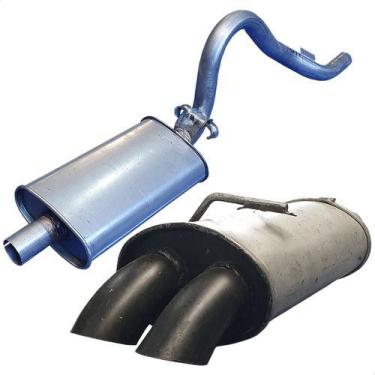 Imagem de Kit Escapamento Silencioso + Esportivo Chevette 1.6 8v 78 96 - ScapJá