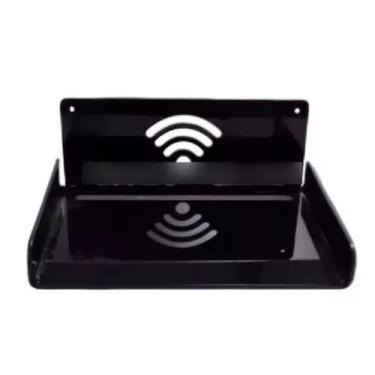 Imagem de Suporte Wifi Bluray Roteador Receptores Modem Acrílico Preto - AGV Cri