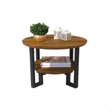 Imagem de Mesa De Centro 2 Tampos Pés Preto - Várias Cores - RDS Metalúrgica, Fr