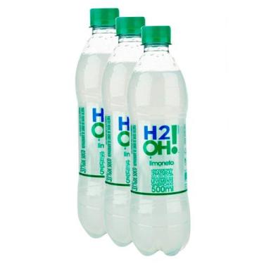 Imagem de Kit 3 Refrigerante H2OH! Limoneto 500ml