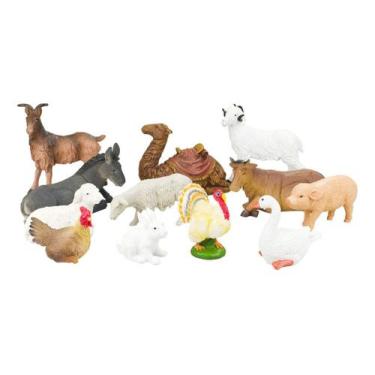Imagem de Animais Para Presépio De Natal Resina 12 Peças - 18.5cm  - Taimes
