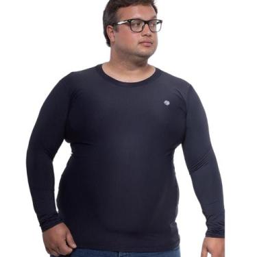 Imagem de Camisa Térmica Plus Size Uv 50+ Masculina Segunda Pele Proteção Solar 