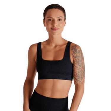 Imagem de Top Canelado Basic Seamless Lupo Sports - Ref. 71914, Preto, GG