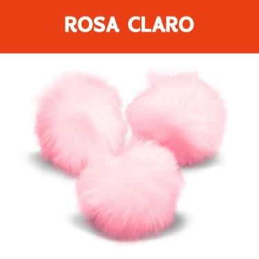 Imagem de Pompom - Pelúcia 70 Mm - 30 Unidades - Rosa Claro - Nº: 132- Nybc