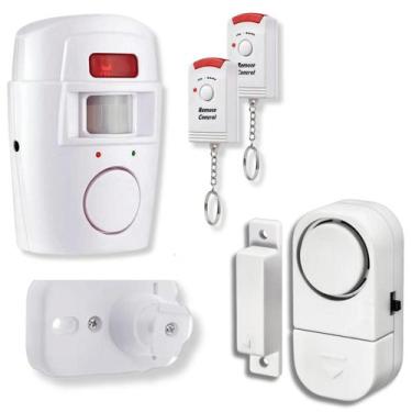 Imagem de Alarme residencial com Sensor de presença sem fio com 2 Alarmes de por