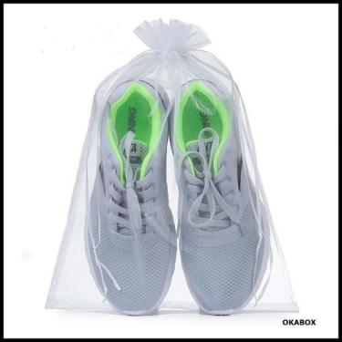 Imagem de 12 Sacos de Organza para Chinelos e Lembranças 30x40 cm - OKABOX