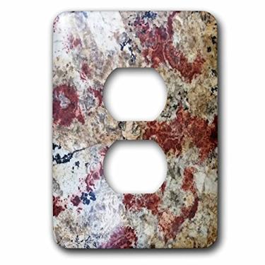 Imagem de 3D Rose LSP_252651_6 Imagem de rosa marrom e granito cinza 2 plugues