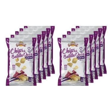 Imagem de Chips De Batata Doce Com Sal 50g Sertanitos - 5 Unidades