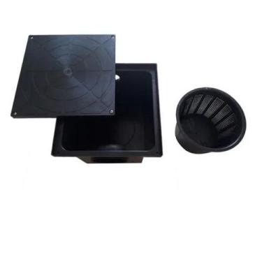 Imagem de Caixa De Gordura Saída de 100mm Capacidade de 9 Litros com Cesto de Li