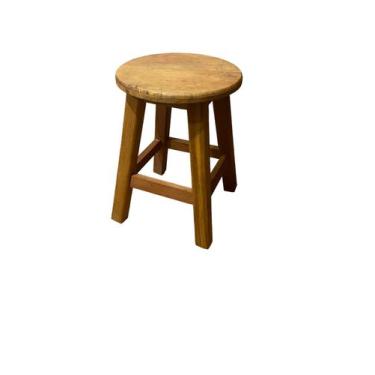 Imagem de Banquinho de Madeira de Demolição. - Empório Arte e Madeira