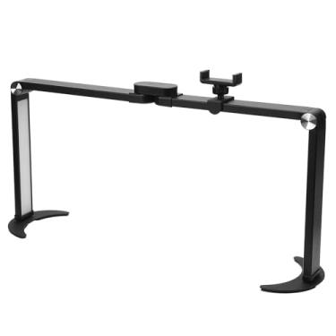 Imagem de Lâmpada de Mesa Dobrável para Unhas, Lâmpada de Mesa para Manicure LED de 35W 3200K-5600K Com Suporte para Telefone, Luz de Meia Lua Ajustável Com 10 Brilhos para Manicure